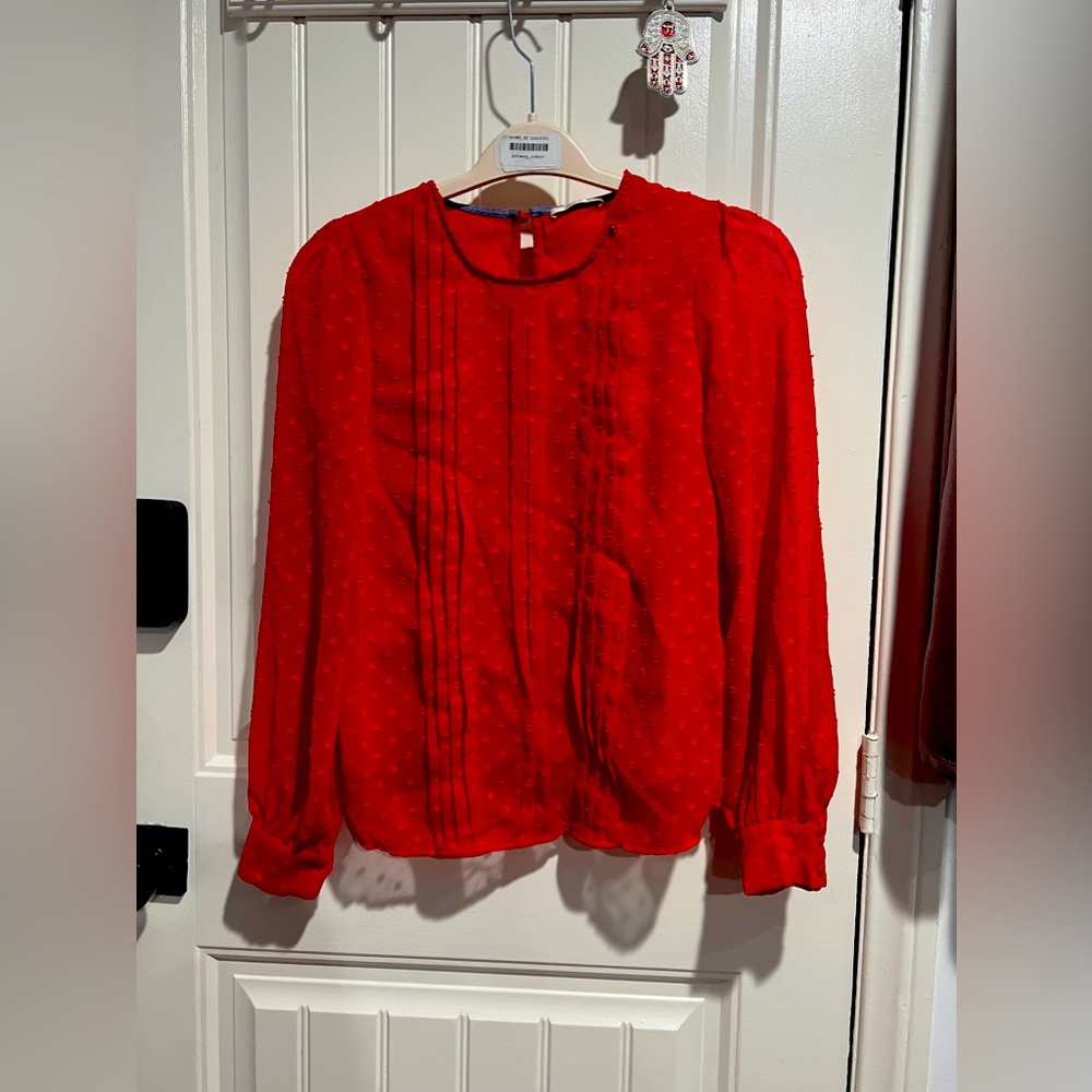 Red blouse. Made in Italy. XS Worn a couple of times.